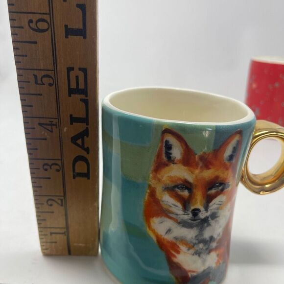 Anthropologie Winter Fauna Mug Set of 2 - Picture 6 of 6
